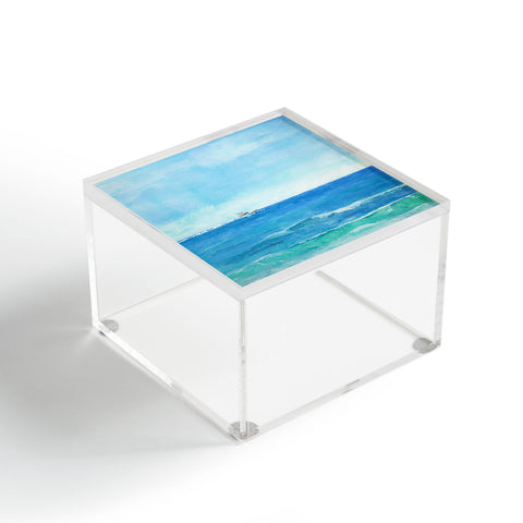 Laura Trevey Ocean Blue Seascape Acrylic Box