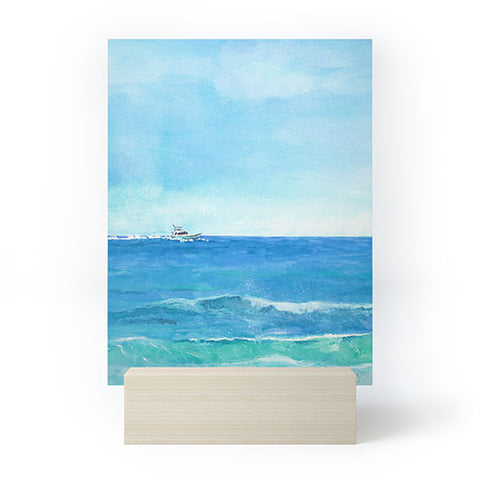 Laura Trevey Ocean Blue Seascape Mini Art Print