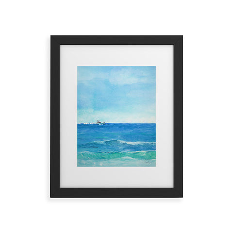Laura Trevey Ocean Blue Seascape Framed Art Print