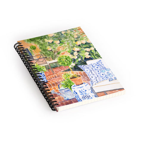 Laura Trevey On The Terrace Spiral Notebook