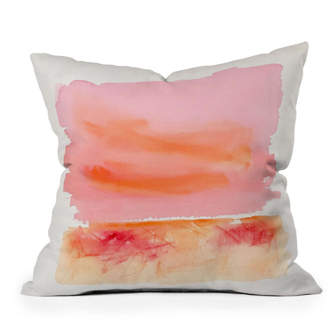 Laura Trevey Pink Sky Day Outdoor Throw Pillow