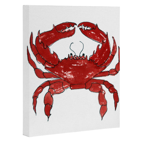 Laura Trevey Red Crab Art Canvas