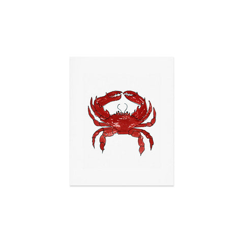 Laura Trevey Red Crab Art Print