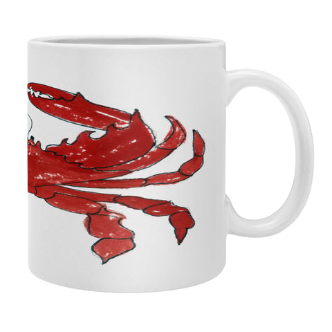 Laura Trevey Red Crab Coffee Mug