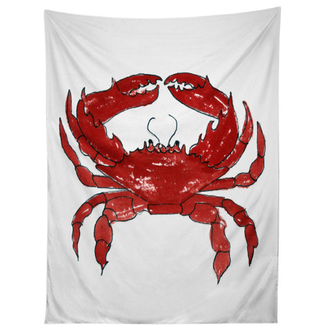 Laura Trevey Red Crab Tapestry