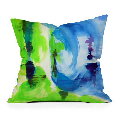 Laura Trevey Shot Of Lime Outdoor Throw Pillow