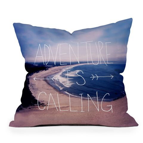 Leah Flores Adventure Is Calling Outdoor Throw Pillow