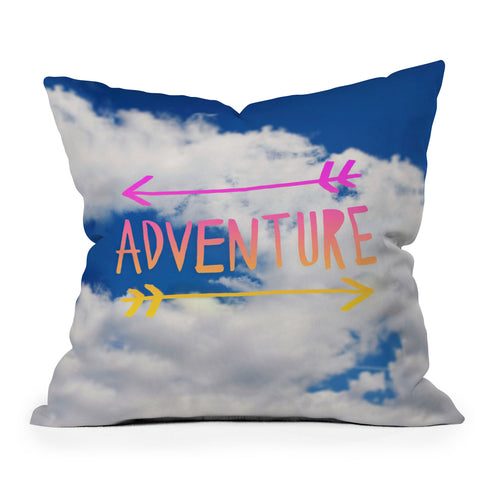 Leah Flores Adventure Sky Outdoor Throw Pillow