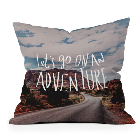 Leah Flores Adventure Utah Outdoor Throw Pillow