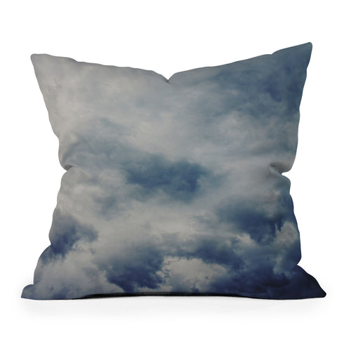 Leah Flores Clouds 1 Outdoor Throw Pillow