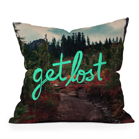 Leah Flores Get Lost in the Pacific Northwest Outdoor Throw Pillow
