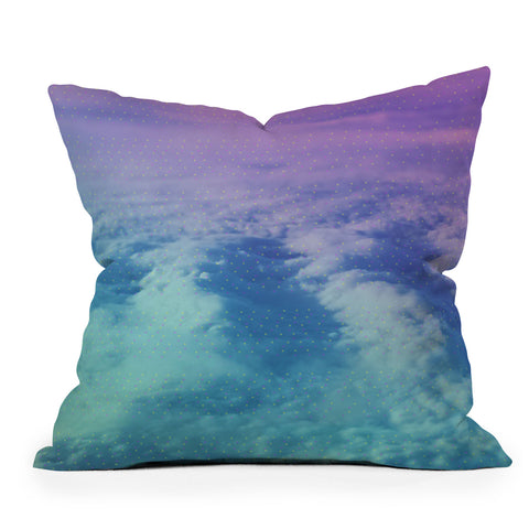 Leah Flores Head in the Clouds Outdoor Throw Pillow
