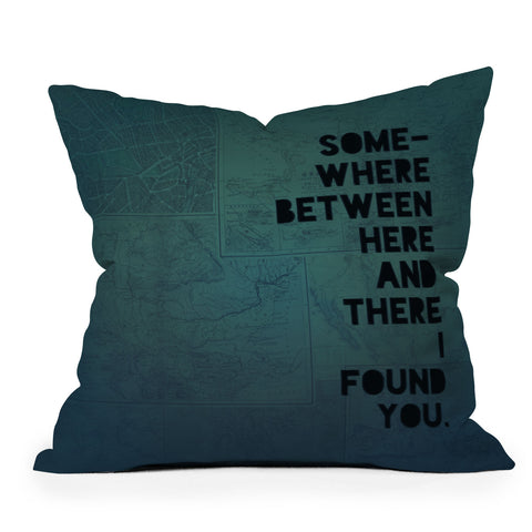 Leah Flores Here And There Two Outdoor Throw Pillow