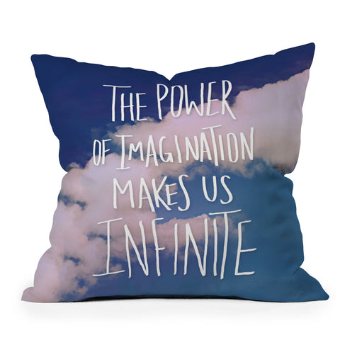 Leah Flores Imagination Power Outdoor Throw Pillow