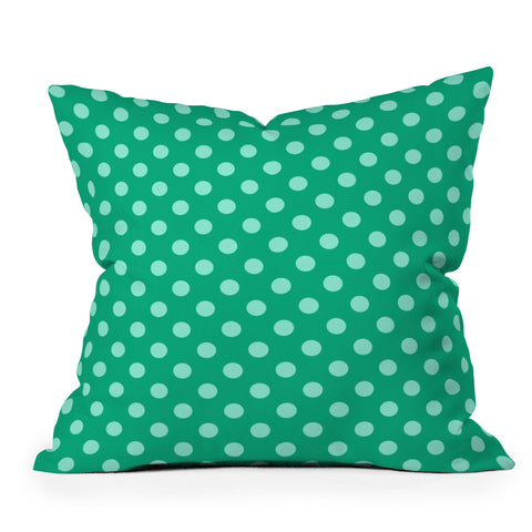 Leah Flores Minty Freshness Outdoor Throw Pillow