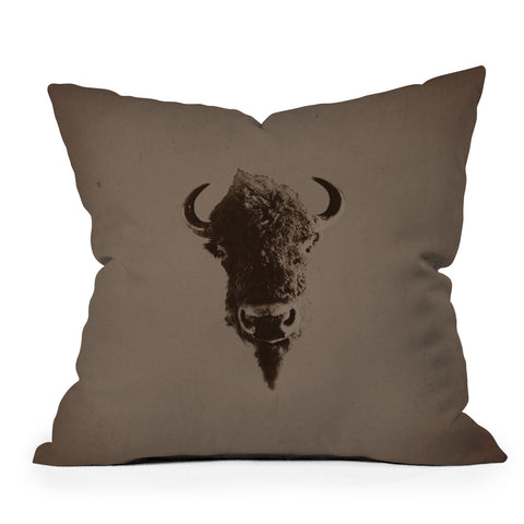 Leah Flores Old West Outdoor Throw Pillow