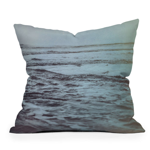 Leah Flores Polaroid Waves Outdoor Throw Pillow