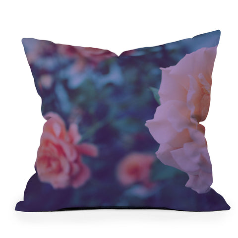 Leah Flores Pretty Floral Outdoor Throw Pillow
