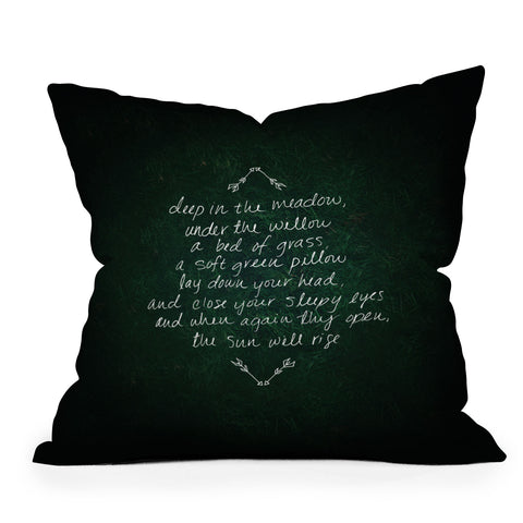 Leah Flores Rues Lullaby Outdoor Throw Pillow