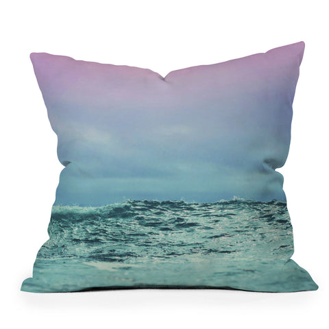 Leah Flores Sky and Sea Outdoor Throw Pillow