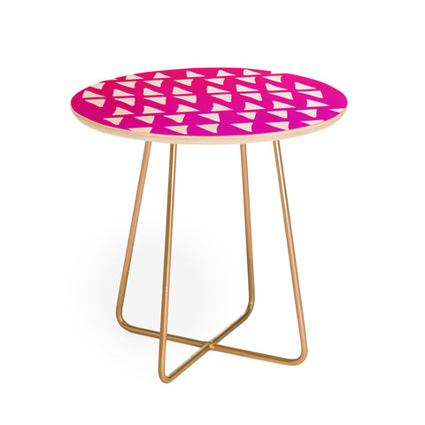 Leah Flores Strawberry Dreams Round Side Table