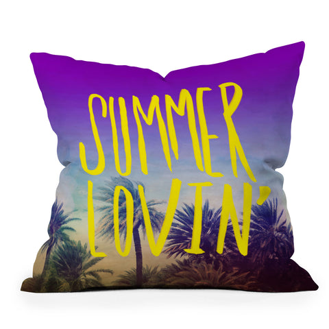 Leah Flores Summer Lovin Outdoor Throw Pillow