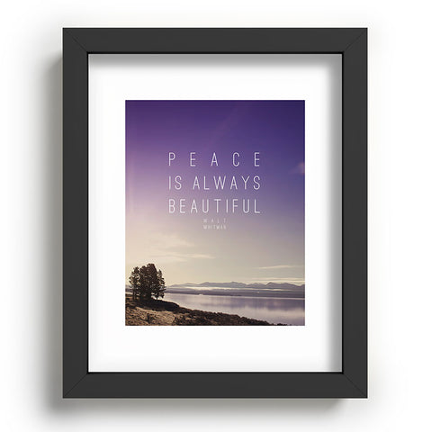 Leah Flores Whitman Peace Recessed Framing Rectangle