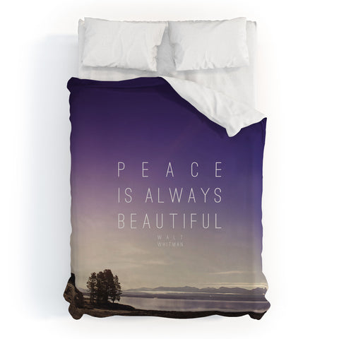Leah Flores Whitman Peace Duvet Cover