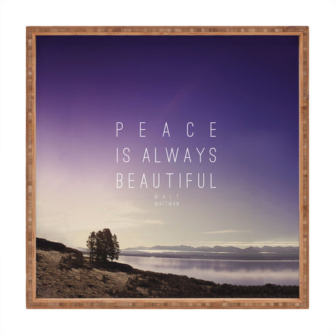 Leah Flores Whitman Peace Square Tray