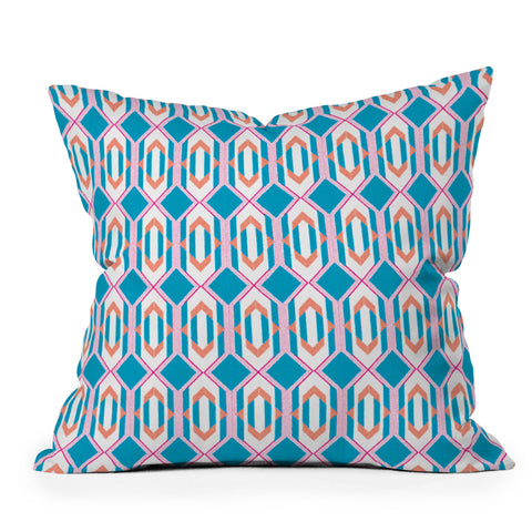 Leeana Benson Diaper Pattern Outdoor Throw Pillow