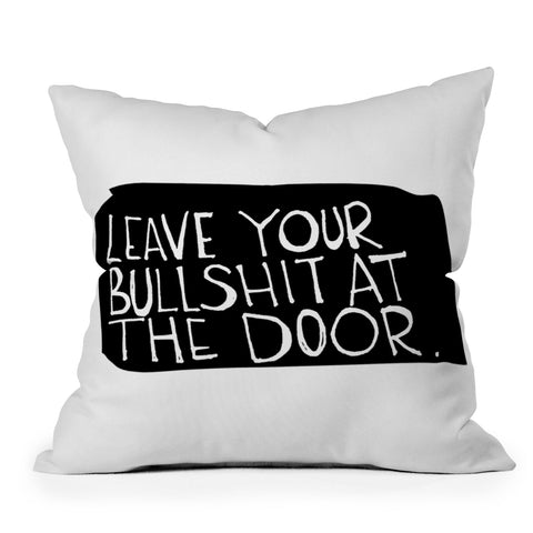 Leeana Benson Leave Your Bs Outdoor Throw Pillow