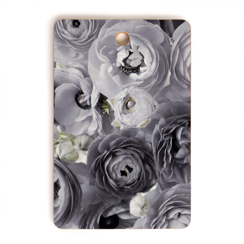 Lisa Argyropoulos Bloom Sweetly Whispered Gray Cutting Board Rectangle