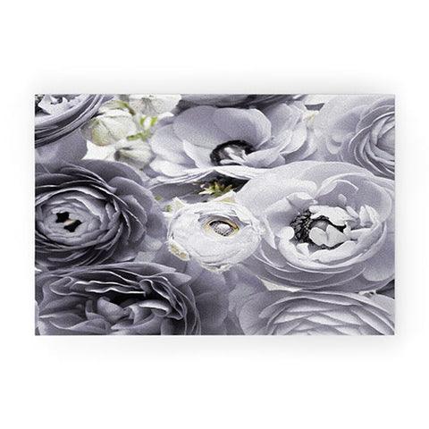 Lisa Argyropoulos Bloom Sweetly Whispered Gray Welcome Mat