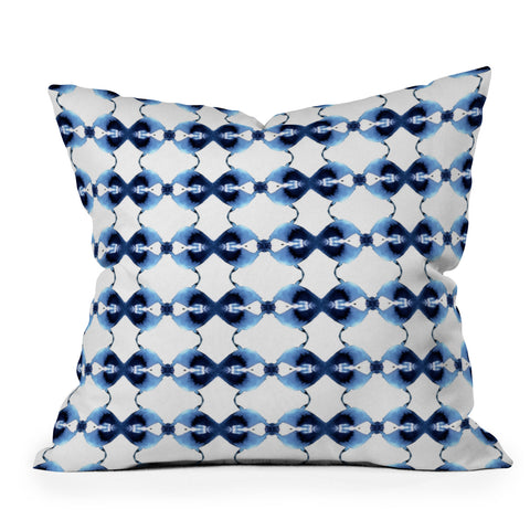 Lisa Argyropoulos Blue Calypso Outdoor Throw Pillow