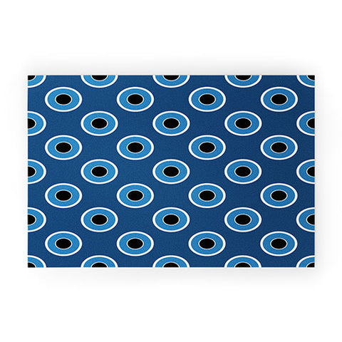 Lisa Argyropoulos Blue Eyes Blue Welcome Mat