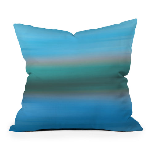 Lisa Argyropoulos Blue Haze Outdoor Throw Pillow