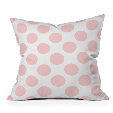 Lisa Argyropoulos Blushed Kiss Dots Outdoor Throw Pillow
