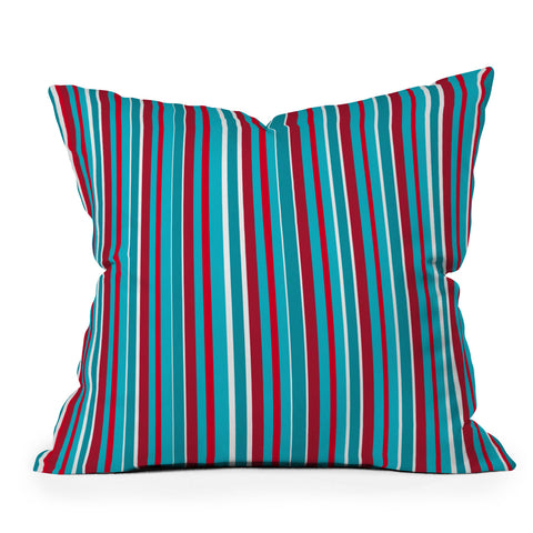 Lisa Argyropoulos Bold Lines Outdoor Throw Pillow