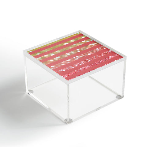 Lisa Argyropoulos Champagne Tango Stripes Acrylic Box