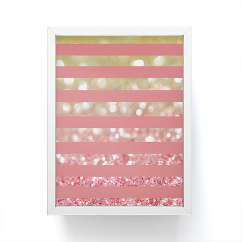 Lisa Argyropoulos Champagne Tango Stripes Framed Mini Art Print