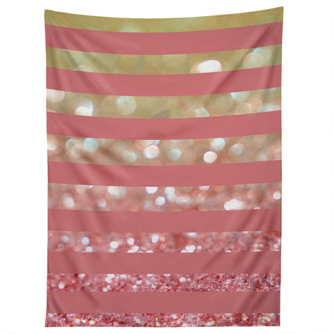 Lisa Argyropoulos Champagne Tango Stripes Tapestry
