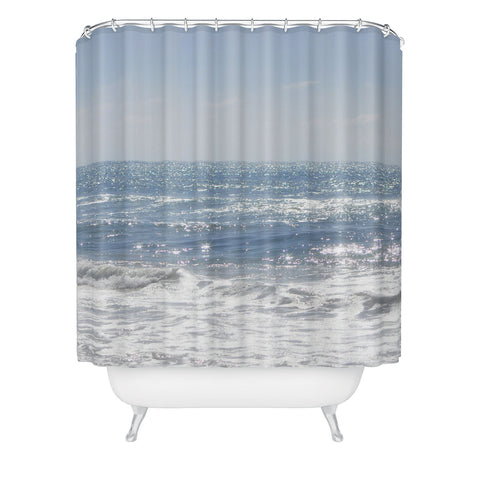 Lisa Argyropoulos Crystal Blue Shower Curtain