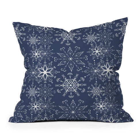 Lisa Argyropoulos Dainties Blue Outdoor Throw Pillow