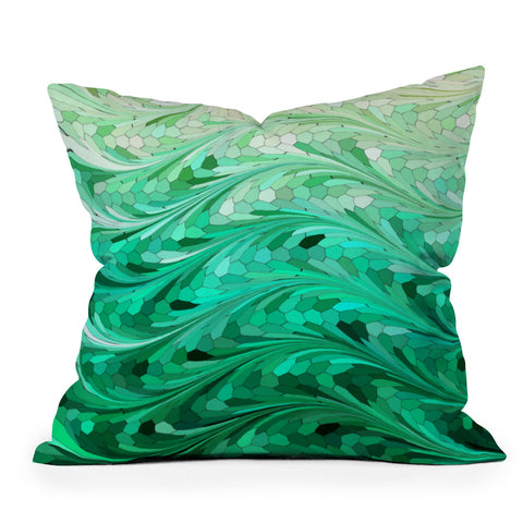 Lisa Argyropoulos Emerald Sea Outdoor Throw Pillow