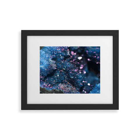 Lisa Argyropoulos Geode Abstract Teal Framed Art Print