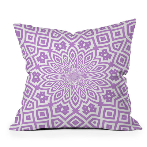 Lisa Argyropoulos Helena Lavender Outdoor Throw Pillow