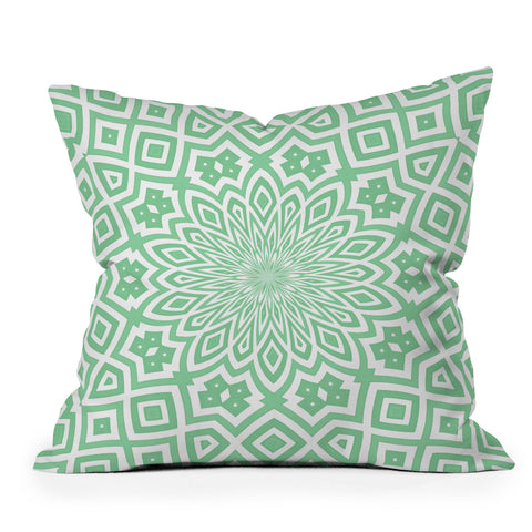 Lisa Argyropoulos Helena Mint Outdoor Throw Pillow