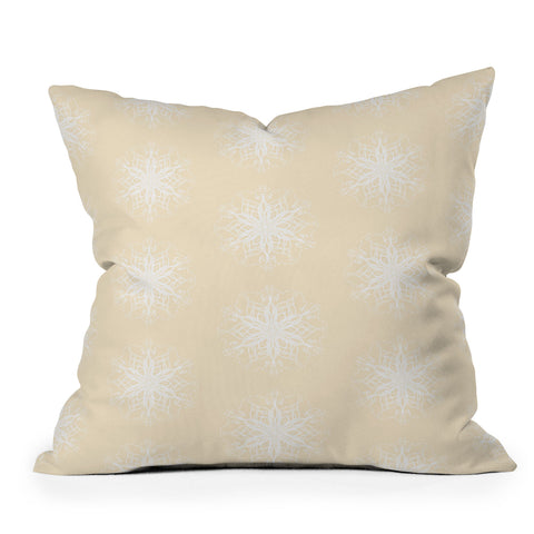 Lisa Argyropoulos Light and Airy Flurries Outdoor Throw Pillow