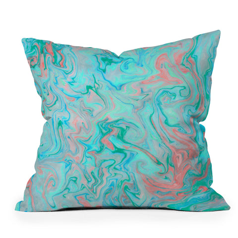 Lisa Argyropoulos Marble Twist Outdoor Throw Pillow