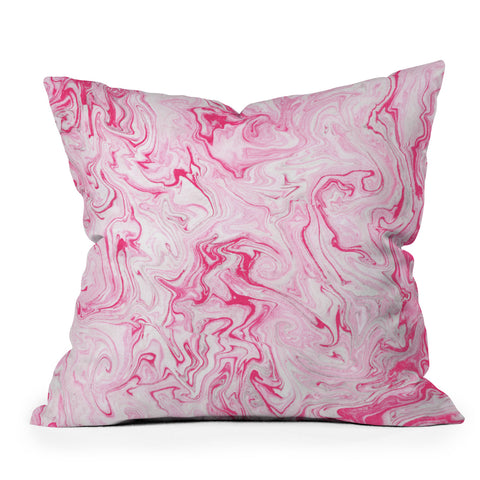 Lisa Argyropoulos Marble Twist V Outdoor Throw Pillow